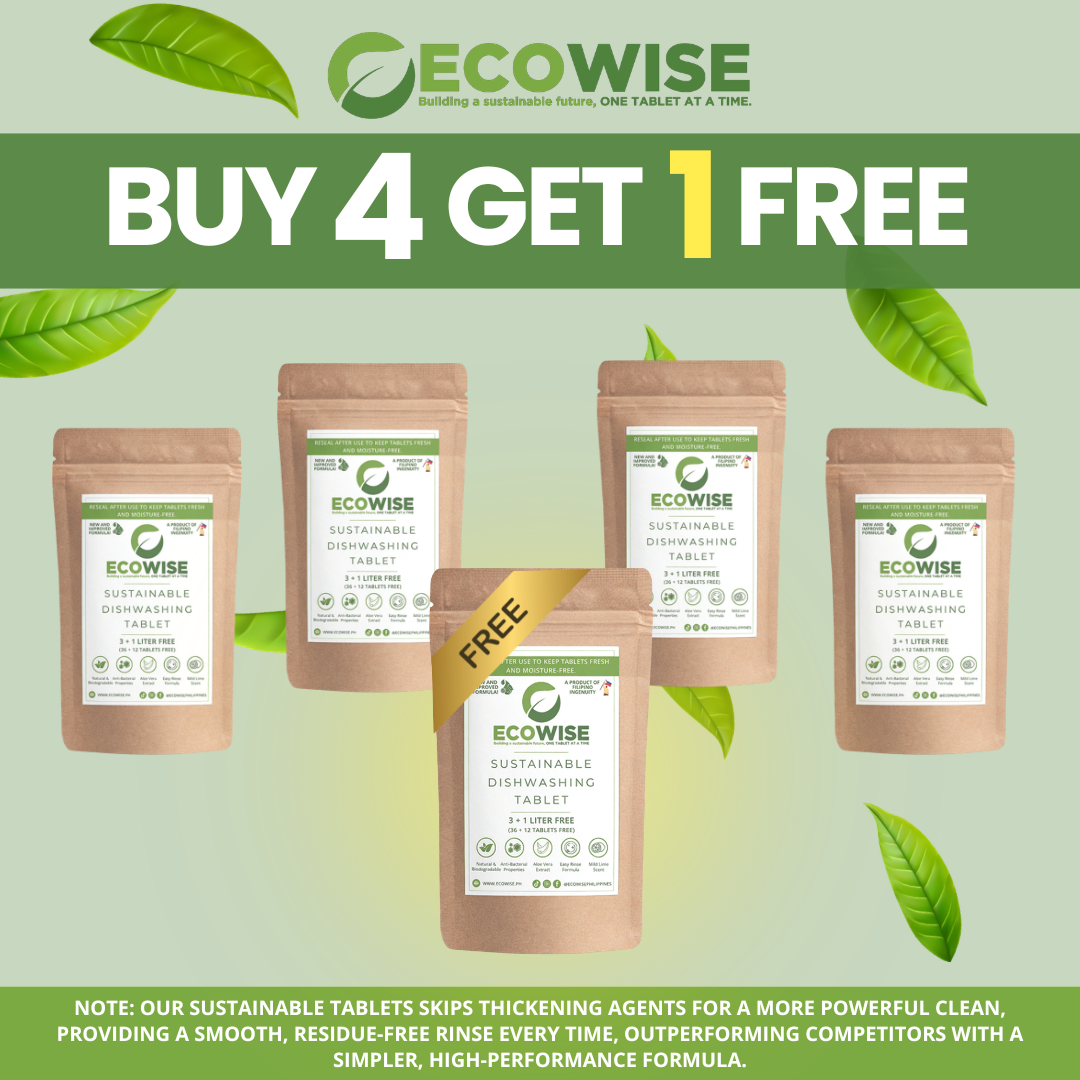 Bundle of 4 + 1 Pack FREE | Ecowise Saver 4L Pack | Dishwashing • Handsoap • Multi-Surface