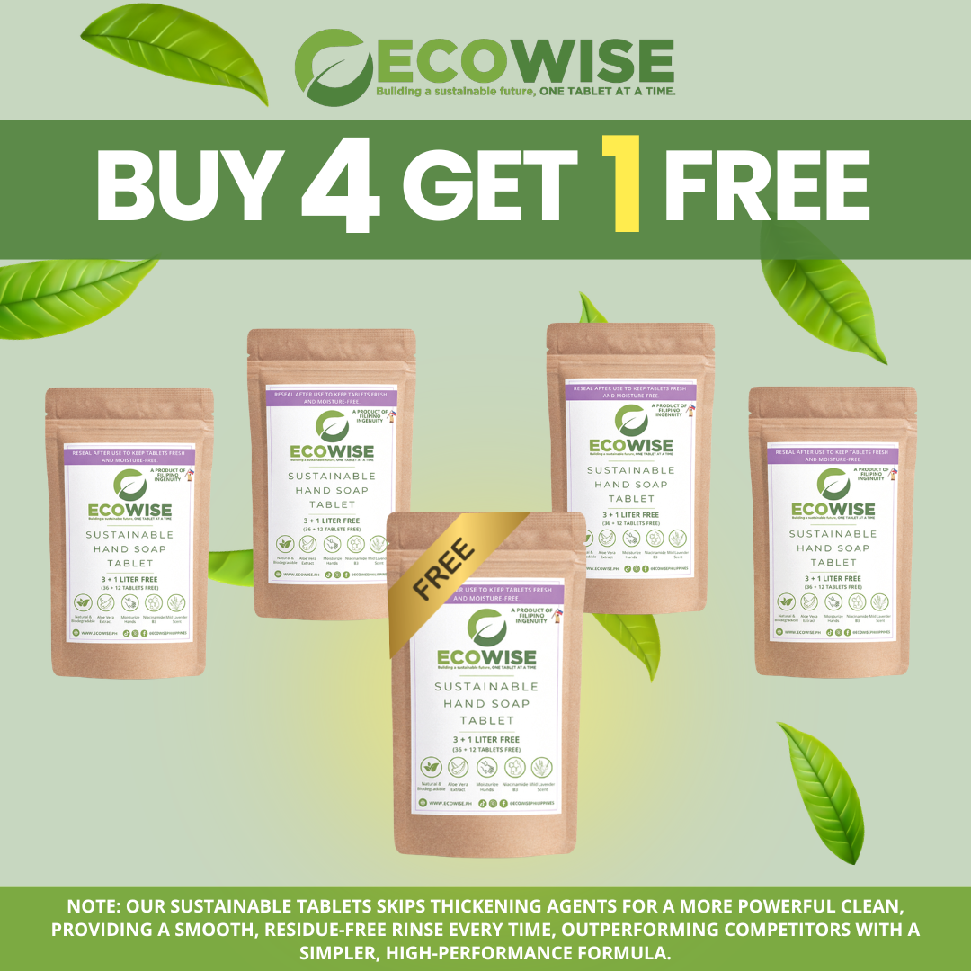 Bundle of 4 + 1 Pack FREE | Ecowise Saver 4L Pack | Dishwashing • Handsoap • Multi-Surface