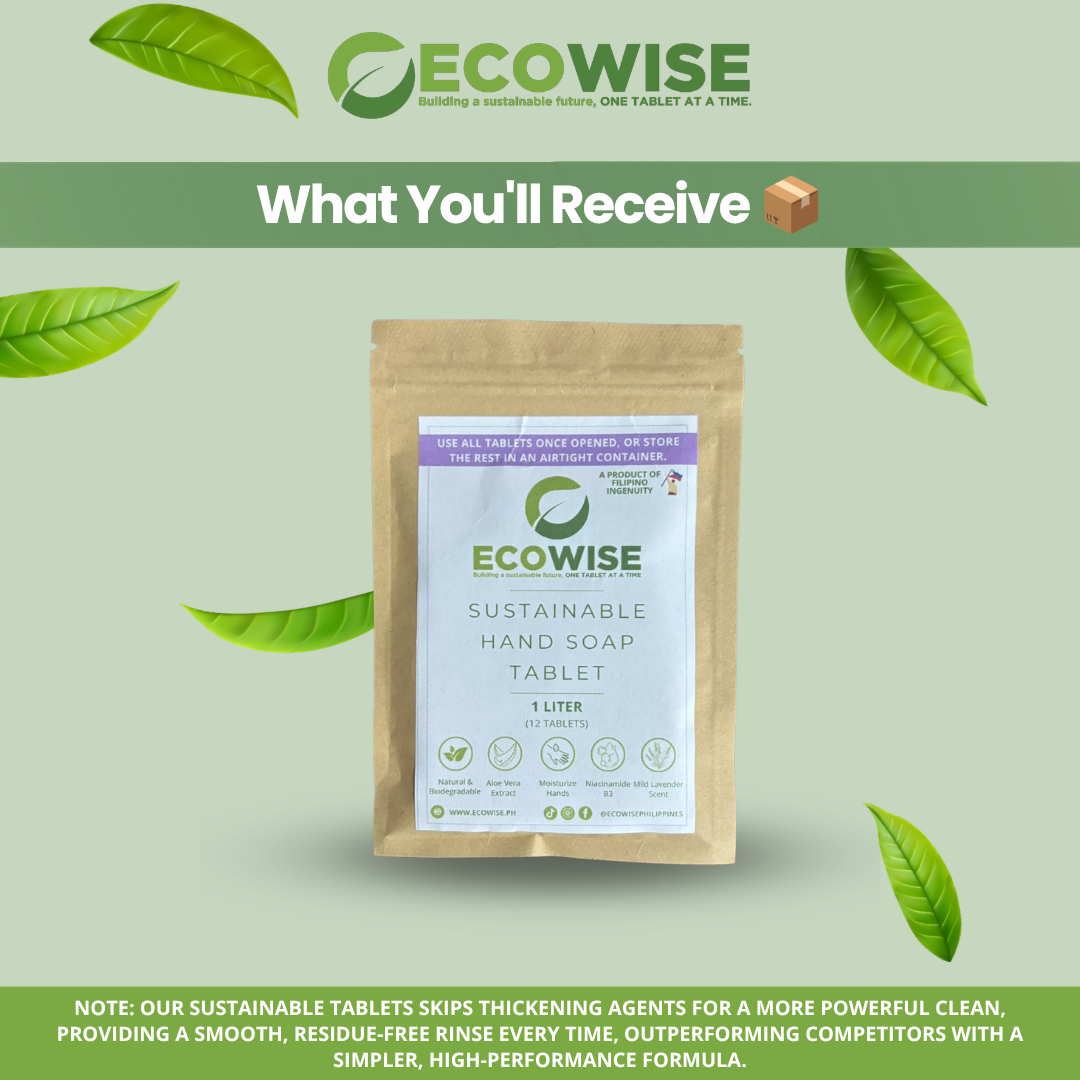Ecowise Handsoap Tablets Refill | Lavender Scent + Aloe Vera & Niacinamide B3