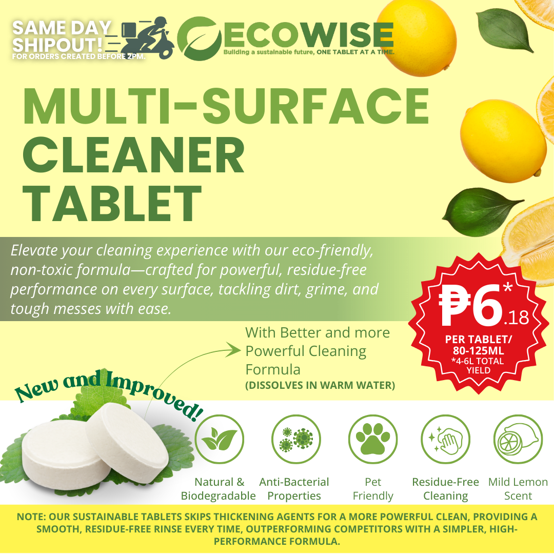 THE ECO ESSENTIAL SET - Dishwashing , Hand Soap and Multi Surface Tablet in One Discounted BUNDLE!