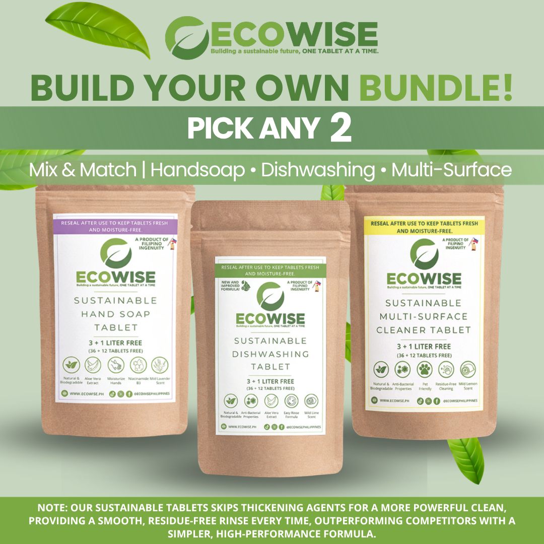 BUNDLE OF 2 | Ecowise Saver | 48 Tablets | Makes 4-6L | Dishwashing • Handsoap • Multi-Surface