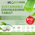 Ecowise Dishwashing Tablets Refill – Lime Scent w/ Aloe Vera(Moisturizer)
