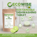 Ecowise Dishwashing Tablets Refill – 48 Tablets | Makes 4-6L | Lime Scent + Aloe Vera